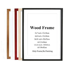 Load image into Gallery viewer, A4 A3 Black White Red Blue Color Nature Solid