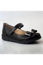 Load image into Gallery viewer, SarEn Black Japanned Leather Child Boots